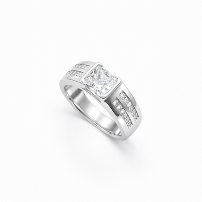 Princess Cut Signet Ring from TimelessWhims, view 1