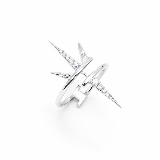 Celestial Spike Crystal Ring