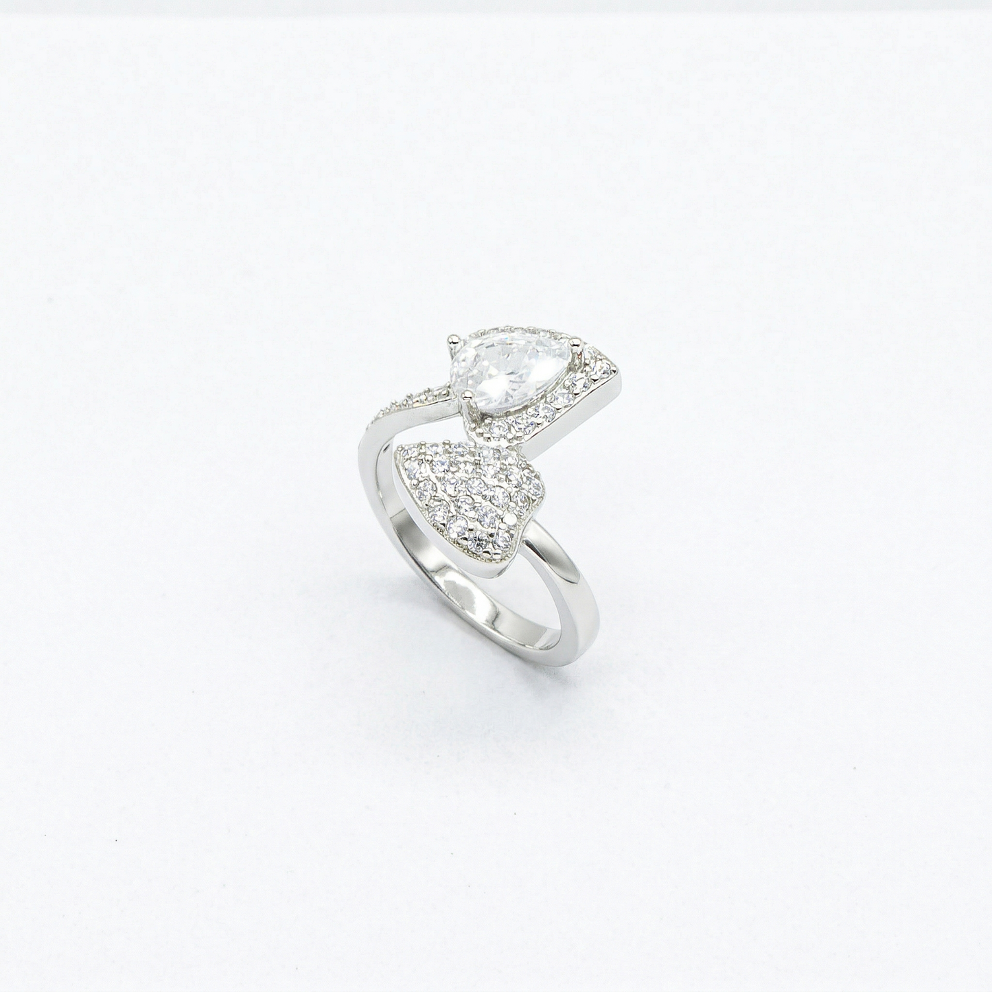 Dual Pear Bypass Ring from TimelessWhims, view 1