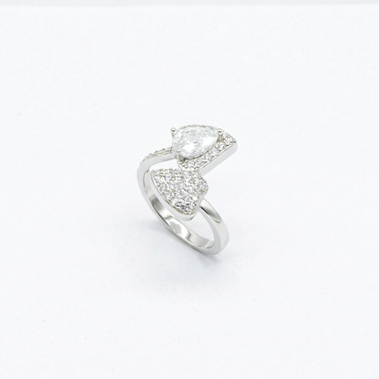 Dual Pear Bypass Ring from TimelessWhims, view 1