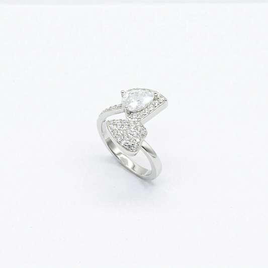 Dual Pear Bypass Ring from TimelessWhims, view 1