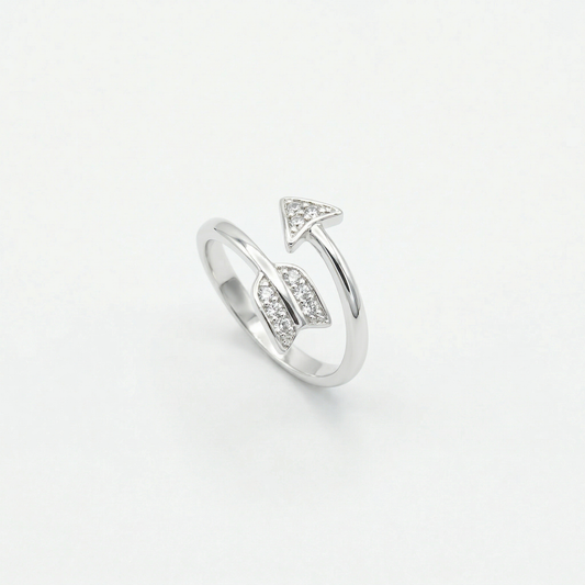 Cupid Arrow Bypass Ring from TimelessWhims, view 1