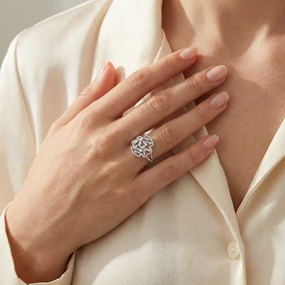 Art Deco Baguette Cluster Shield Ring from TimelessWhims, view 2