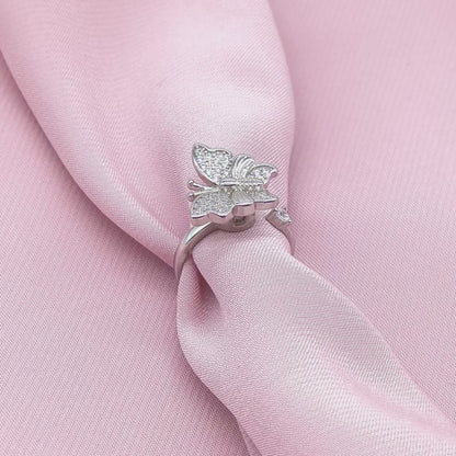 Pavé Butterfly Open Ring from TimelessWhims, view 3