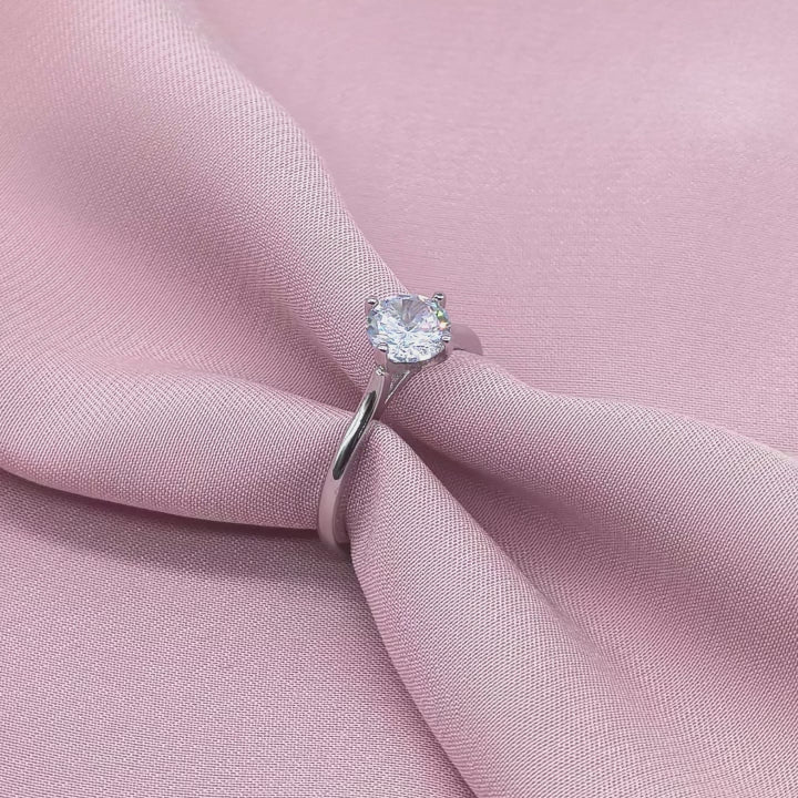 Six-Prong Solitaire Ring from TimelessWhims, view 3