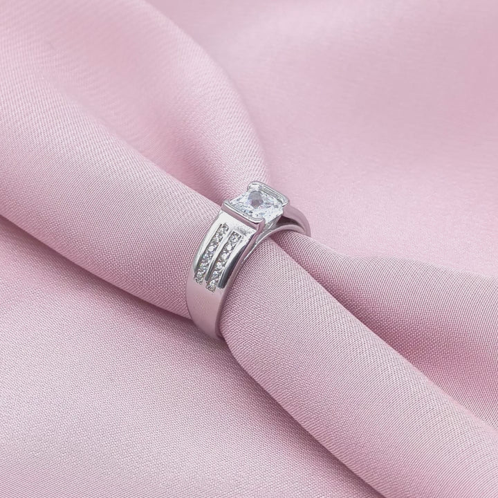 Princess Cut Signet Ring from TimelessWhims, view 3