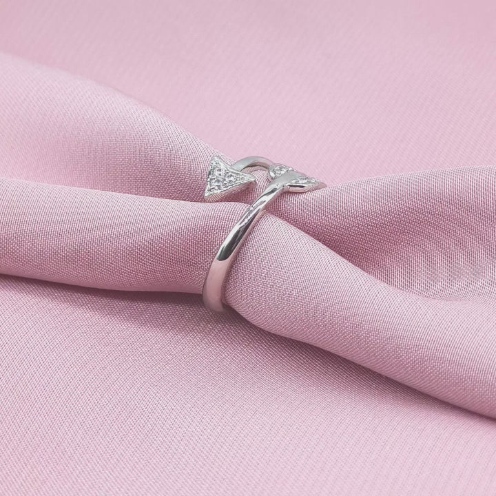 Cupid Arrow Bypass Ring from TimelessWhims, view 3