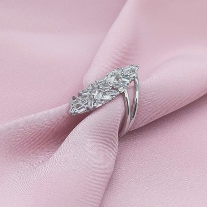 Baguette Scatter Marquise Shield Cocktail Ring from TimelessWhims, view 3