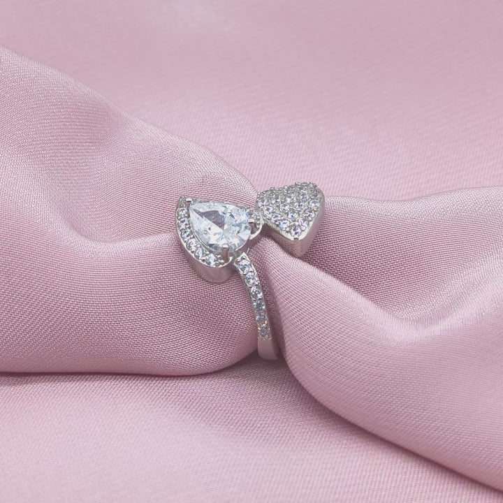 Dual Pear Bypass Ring from TimelessWhims, view 3